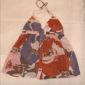 Joie Button Front Halter Top Size Medium